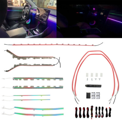 256 Color Fit for 19-20 Model3 Gradient Active Ambient Lighting Atmosphere Light