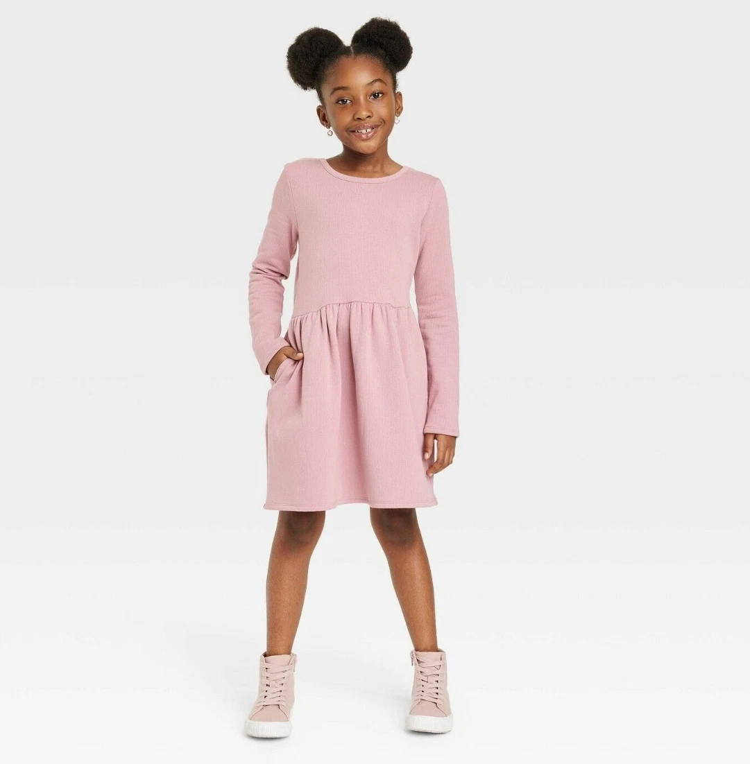 Girls knitted dress outlet