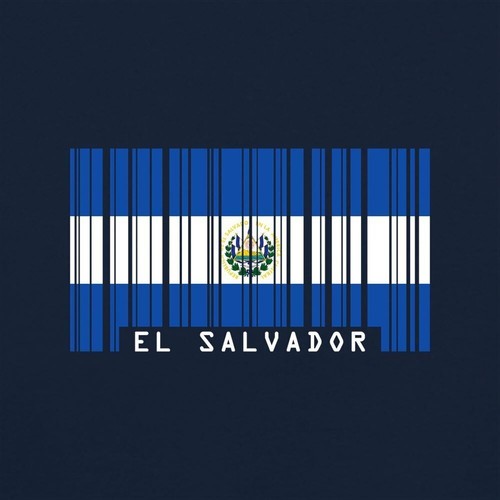 El Salvador Barras Bandera - Camiseta Hombre - País Banderas San República - Imagen 2 de 17