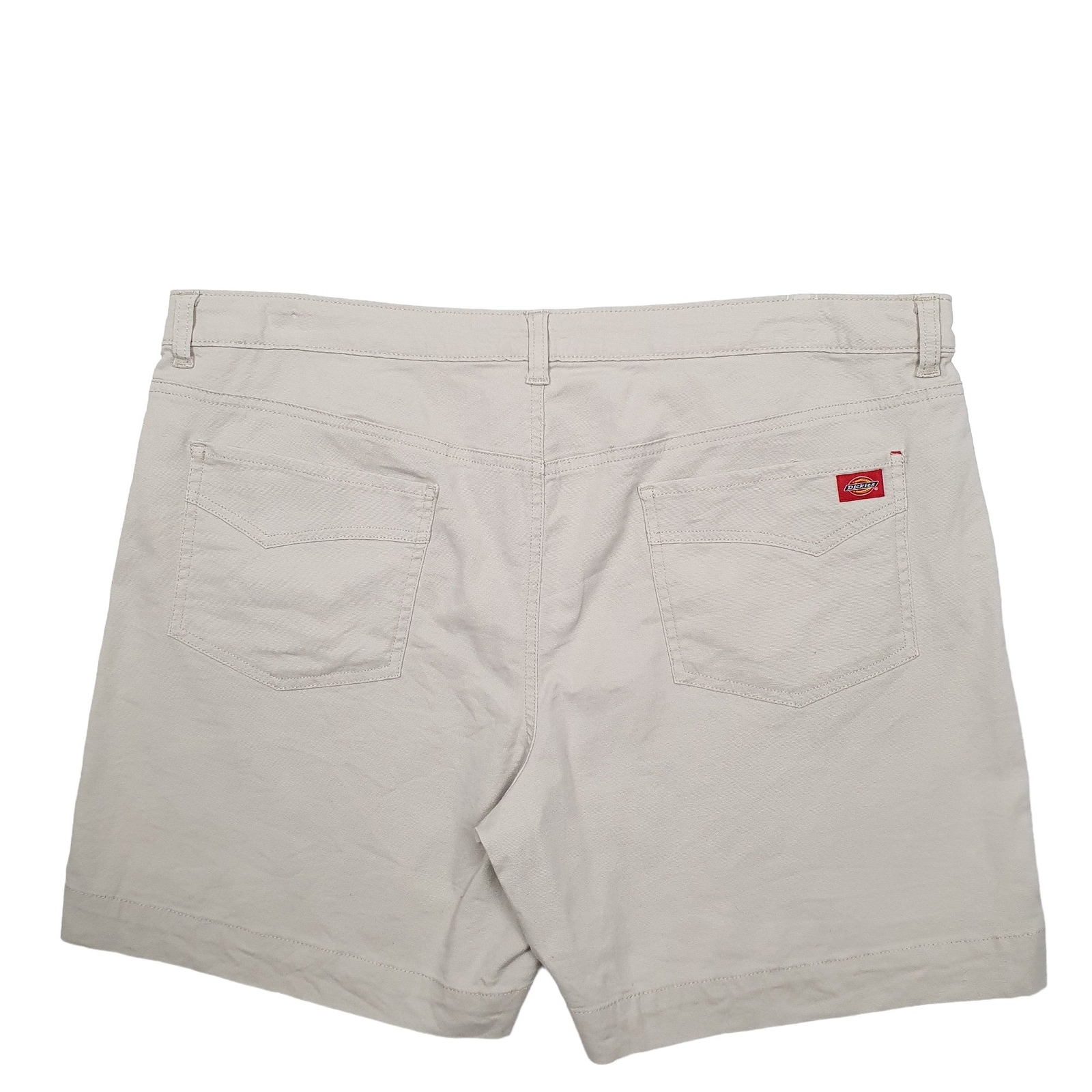 DICKIES Cream Chino Cotton Shorts Womens image 2