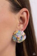 Paparazzi Jewelry Accessories - Corsage Character - Multi Earrings - NEW