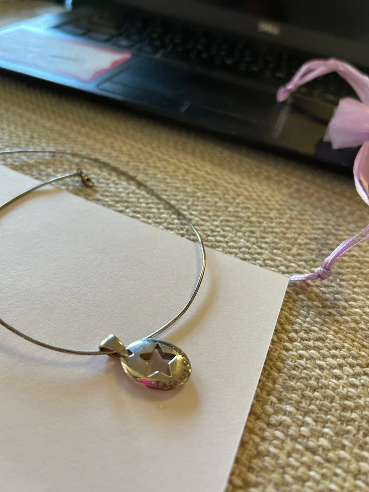 Tiffany & Co. Sterling Silver Star Cutout Pendant VG condition - Image 3 of 4