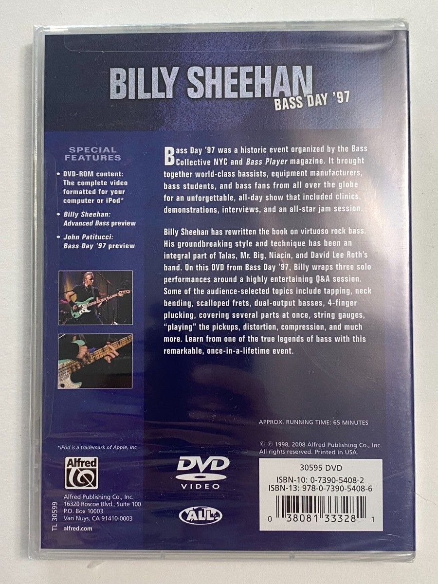 Billy Sheehan Bass Day 97 (DVD, 2008) Interviews All-Star