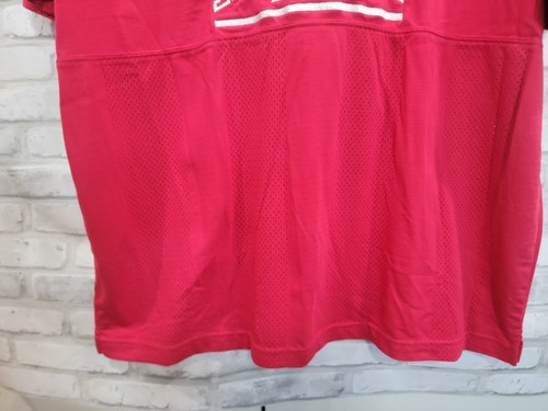 Vintage Reebok Logo Spell Out Embroidered T Shirt Size XL Vented Red 90s - Picture 9 of 10