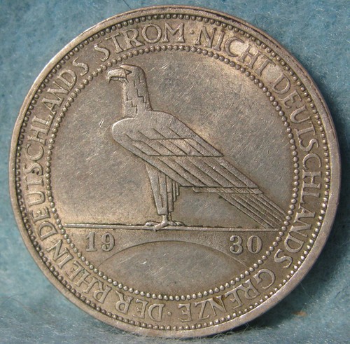 1930-A Germany Liberation Of The Rhineland 3 Mark World Silver Coin #560