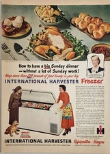 1949 Print Ad International Harvester Freezers for Farms Chicago,Illinois