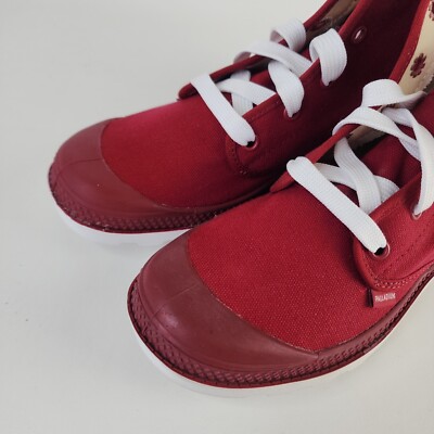 ? Palladium Blanc Hi 72886606 Vapor Rio Red Hiking Canva  display picture 1