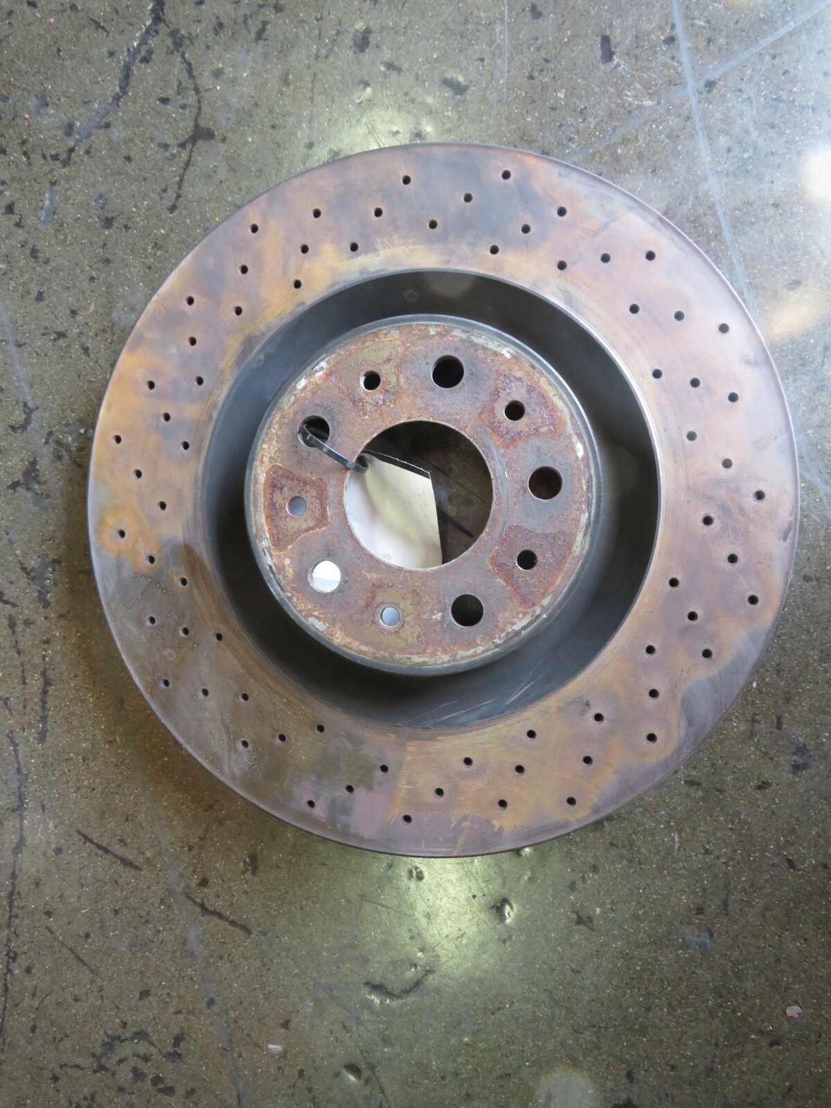 Ferrari 612 Scaglietti, Front Brake Rotor, Steel, Used, P/N 198487