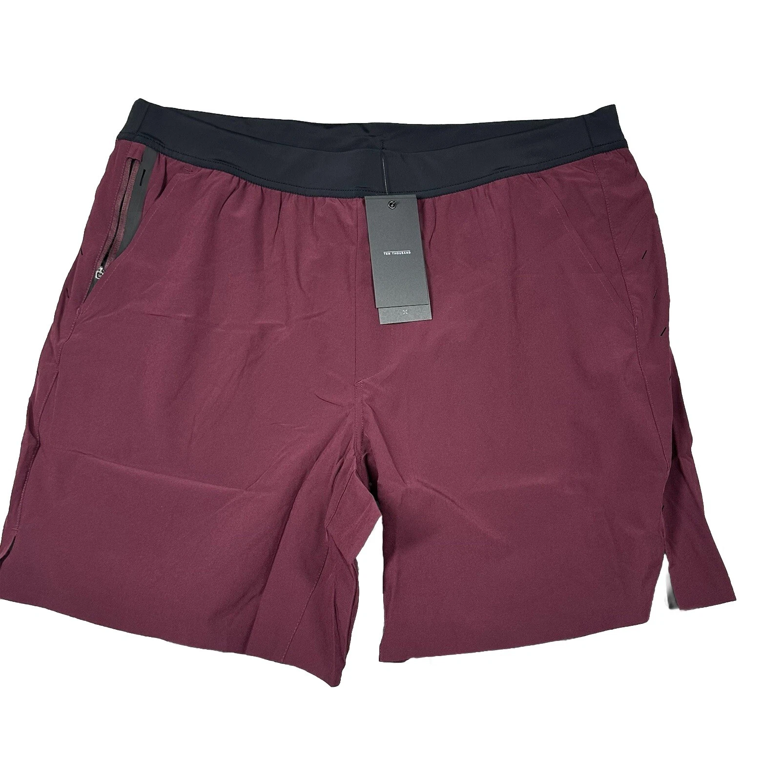 NWT Ten Thousand The Interval Maroon 7 Inch Athletic Shorts Size 2XL