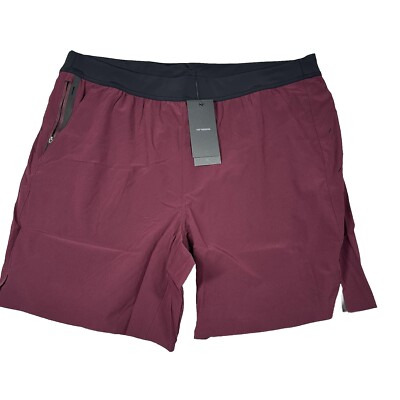 NWT  Ten Thousand The Interval Maroon  7 Inch Athletic Shorts Size 2XL