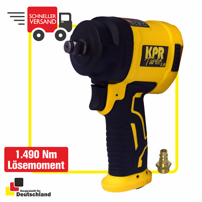 1/2'' Mini Druckluft Schlagschrauber KPR Stubby bis 1490 Nm Lösemoment 100mm kurz