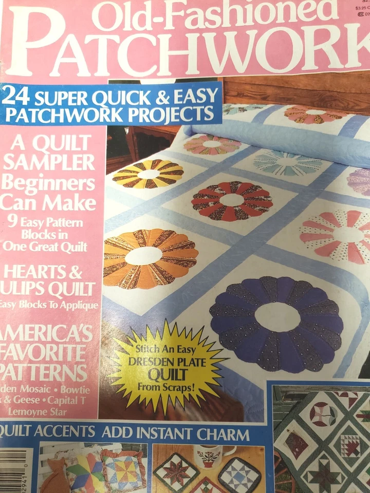 Old- Fashion Patchwork Magazine Winter 1990 Magazine  - Image 2 of 3