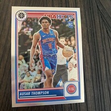 2023-24 Panini Hoops Premium Stock Ausar Thompson #100 RC SILVER PRIZM Pistons
