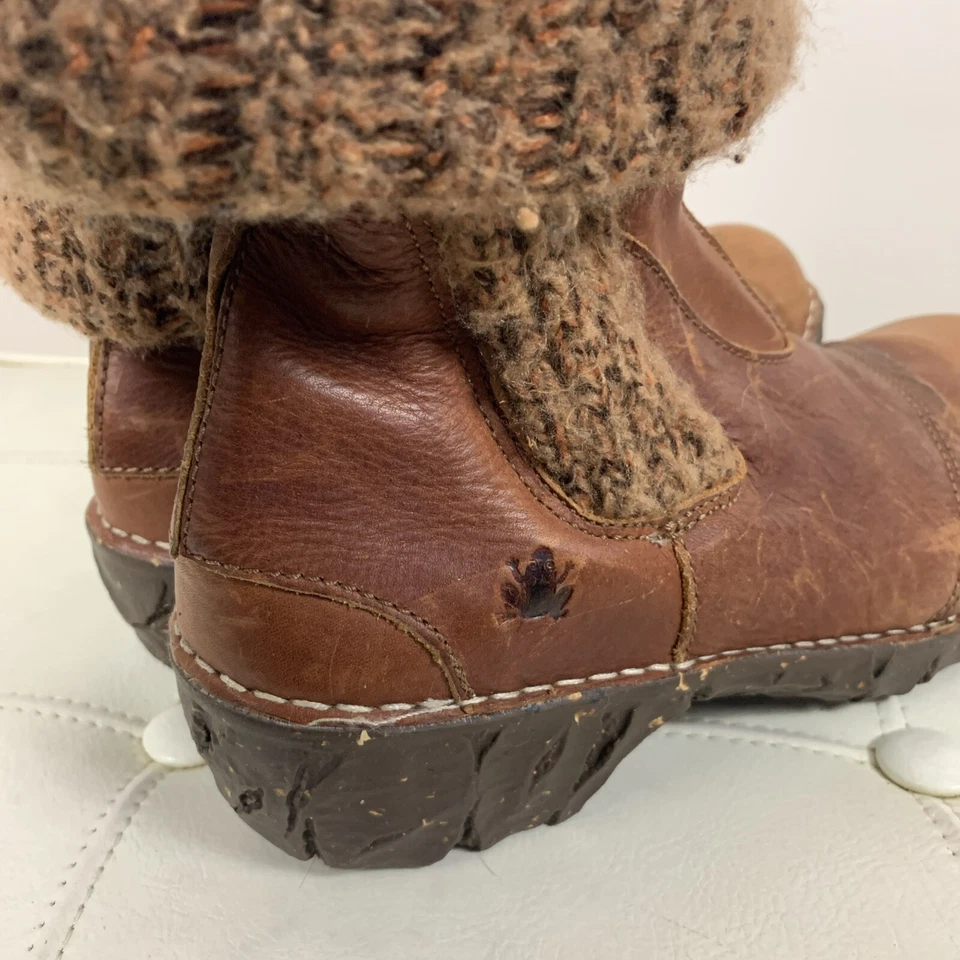 El Naturalista Yggdrasil Mujer 10 EU 41 Cuero Marrón Calcetín Plegable Botines Foto 2 de 4