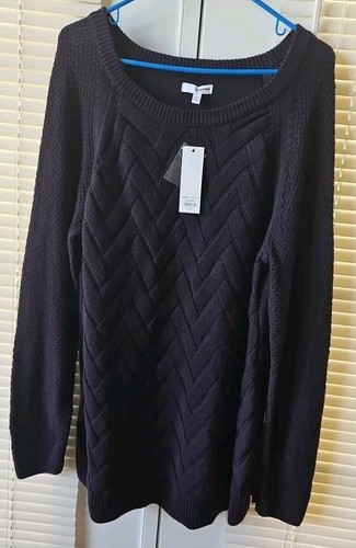 Maglione pullover maglia Sonoma donna 2XL viola scintillante taglia nuovo con etichette - Foto 3 di 9