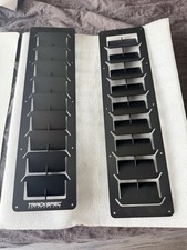 Trackspec Hood Vents Louver Alum Satin Rivet-on Universal Black Hard 17x4.5 Trackspec Hood Vents Louver Alum Satin Rivet-on Universal Black Hard 17x4.5