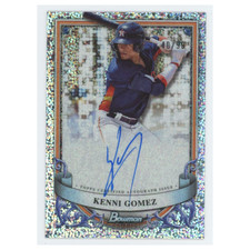 Kenni Gomez /99 2024 Bowman Sterling Houston Astros Speckle On-Card Auto 40/99