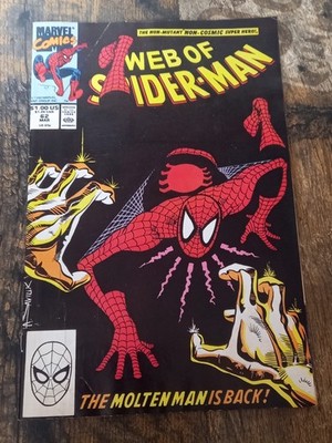 Vintage Marvel - Web of Spider-Man #62| The Molten Man is Back 1990