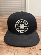 Brixton MFG Company Hat Spellout SnapBack Skateboarding Cap