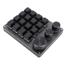 16 Key Custom Mechanical Keypad LED Macro Gaming Keyboard For Copying YYXJ