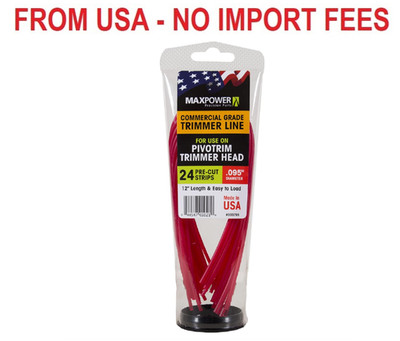 MaxPower 333795 Pivotrim Commercial Grade Trimmer Line Replacement Strips .095'' 