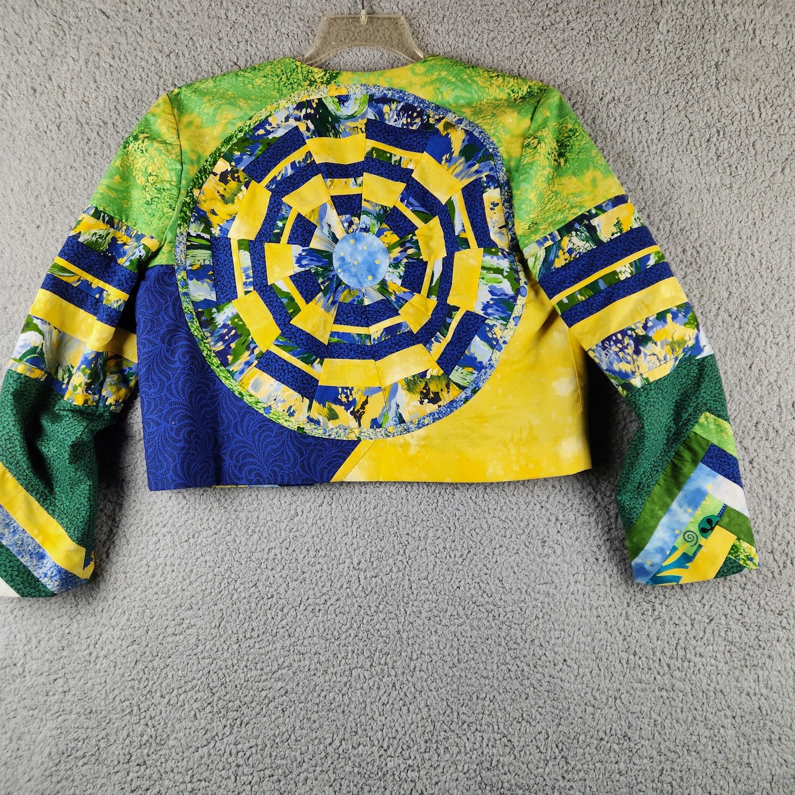 Handmade Patchwork Jacket Womens Medium Multicolo… - image 2