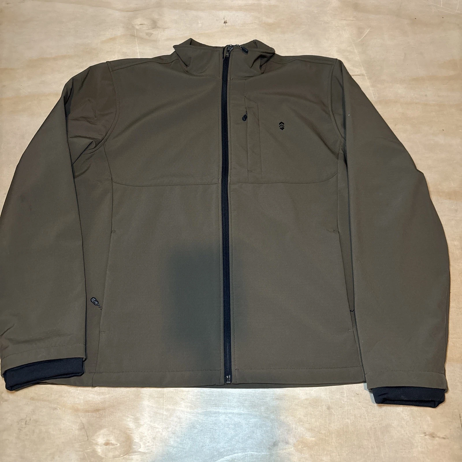 Free Country Zipper Water Resistant Jacket Men’s Size XL (46-48) Green
