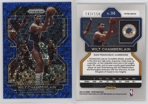 2021-22 Panini Prizm Fast Break Blue Prizm /150 Wilt Chamberlain #260 HOF