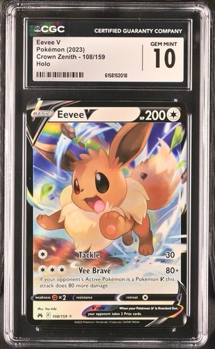 Eevee V graded CGC 10 for sale on eBay