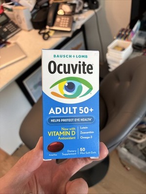 B & L Ocuvite Eye Vitamin & Mineral Supplement Softgels Adults 50 Plus 50 Count