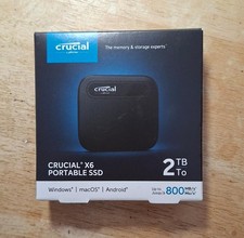 Crucial X6 2TB Portable SSD (CT2000X6SSD9) - New
