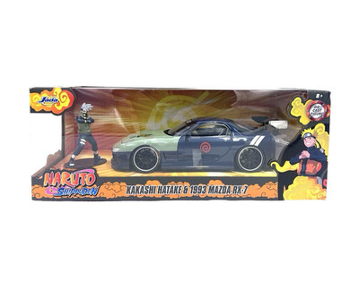 JADA TOYS Mazda RX-7 Modellauto Hollywood Rides Naruto 1995 mit Figur 1:24