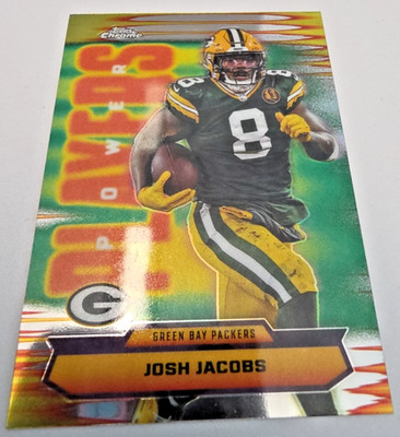 Topps chrome 2025 Power Players Insert Josh Jacob Green Bay PACKERS