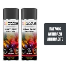 2x LACKSPRAY 400ml  RAL 7016 Anthrazitgrau Sprayfarbe Sprühfarbe Spraydose