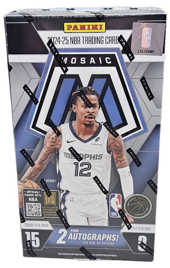 2024-25 Panini Mosaic Basketball Factory Sealed Hobby Box 2 Autographs Per Box