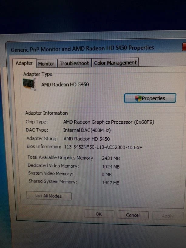 XFX ATI Radeon HD 5450 1 GB DDR2 VGA/DVI/HD MI PCI-Express Video Card - Image 2 of 4