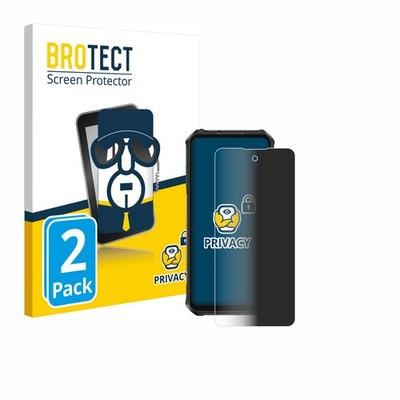 2x Blickschutz Folie für Ulefone Armor X16 Pro Displayschutz Privacy