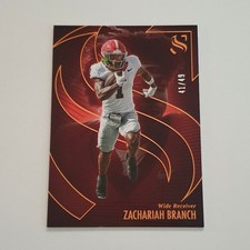 2025 Zachariah Branch Silhoutte Football Bronze /49 - Atlanta Falcons 