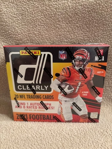 2021 Panini Clearly Donruss NFL Football Hobby Box - Factory Sealed