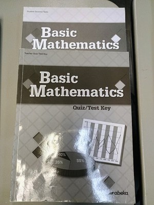 Basic Mathematics Student Quizzes/Tests AND.Teacher KEY !!  2 books !!