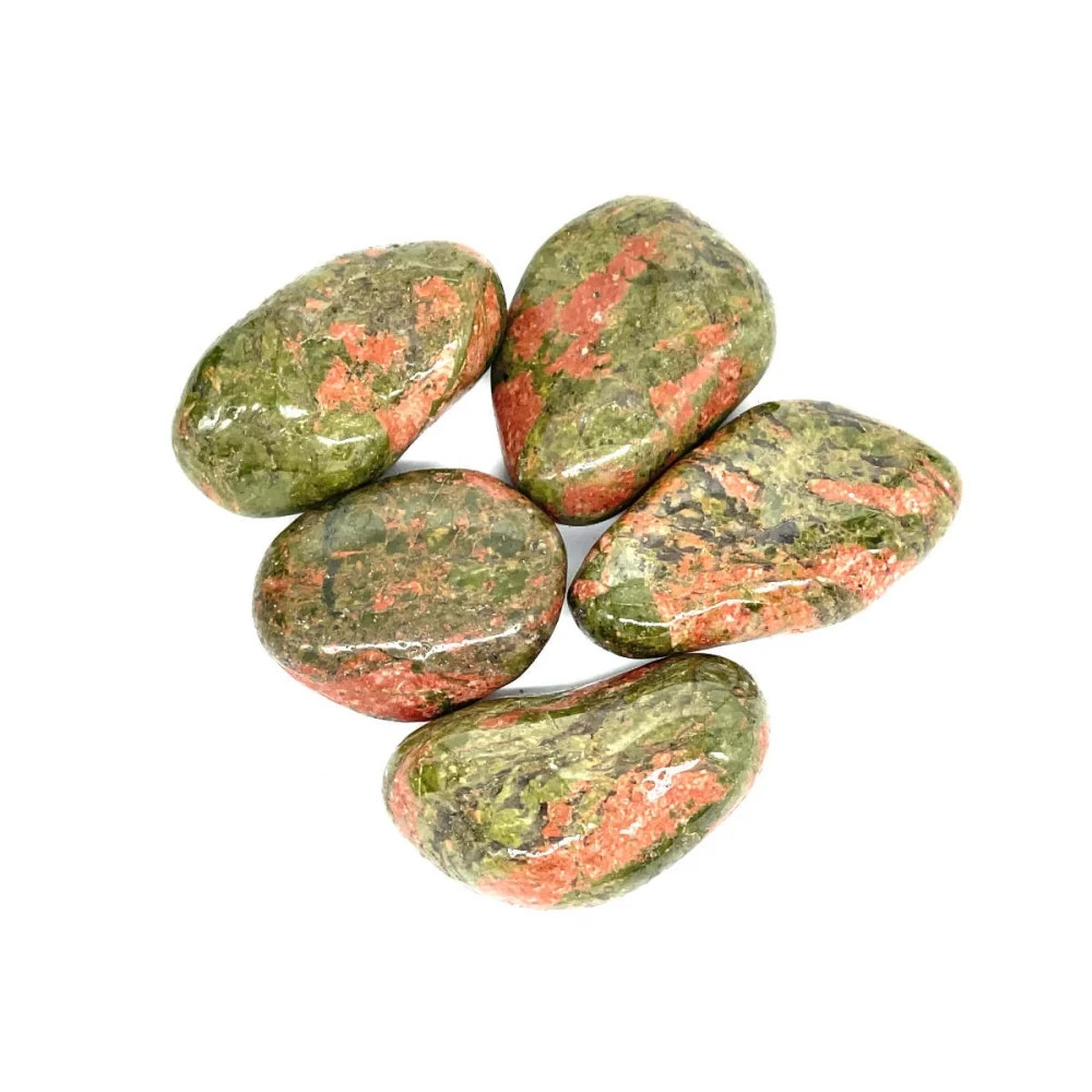 Unakite Healing Tumblestone 3.5–4.5cm (Large) - Balance & Grounding