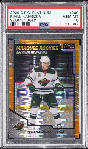 Kirill Kaprizov [Seismic Gold] #200 2020 O Pee Chee Platinum card