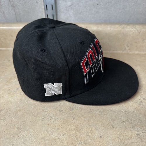 New Era Atlanta Falcons 59fifty Fitted Hat Cap Size 6 3/4 Black Embroidered NFL - Picture 3 of 7