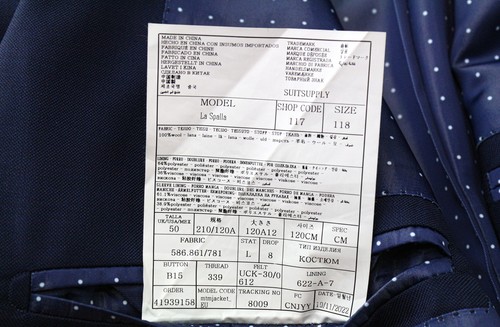 SUITSUPPLY La Spalla Men's Blazer UK50L Blue Wool Single-Breasted Classic Lined - Picture 6 of 8