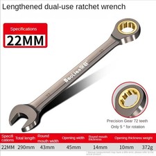 Image of US PRO Ratchet Spanners Combination Ratchet Wrench Spanner 72T Fixed 8mm - 32mm