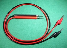 Simpson 260 40" aftermarket meter Test Leads 4mm Banana Plug & fixed Probe ends