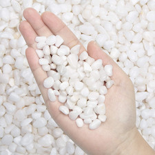 1 LB White Aquarium Gravel Pebbles 3/8" Natural Decorative Aquarium