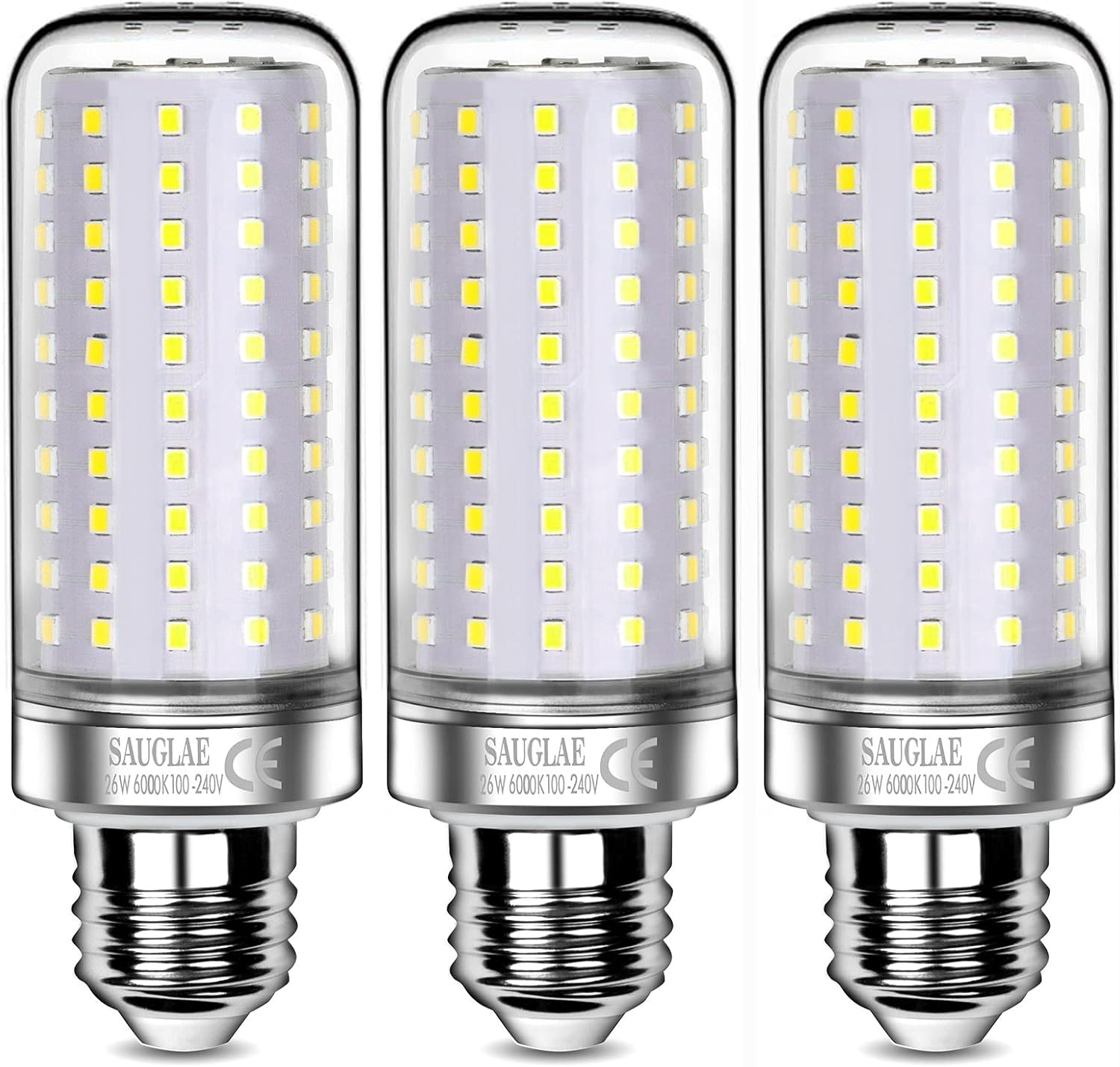 26W LED Light Bulbs, 200W Incandescent Bulbs Equivalent, E27 Large Edison Screw,