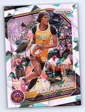 2025 Panini Prizm WNBA Cracked Ice Prizm #118 Rickea Jackson Los Angeles Sparks