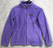 Columbia Fleece Jacket Girls Large 14-16 Benton Springs Full-Zip Purple